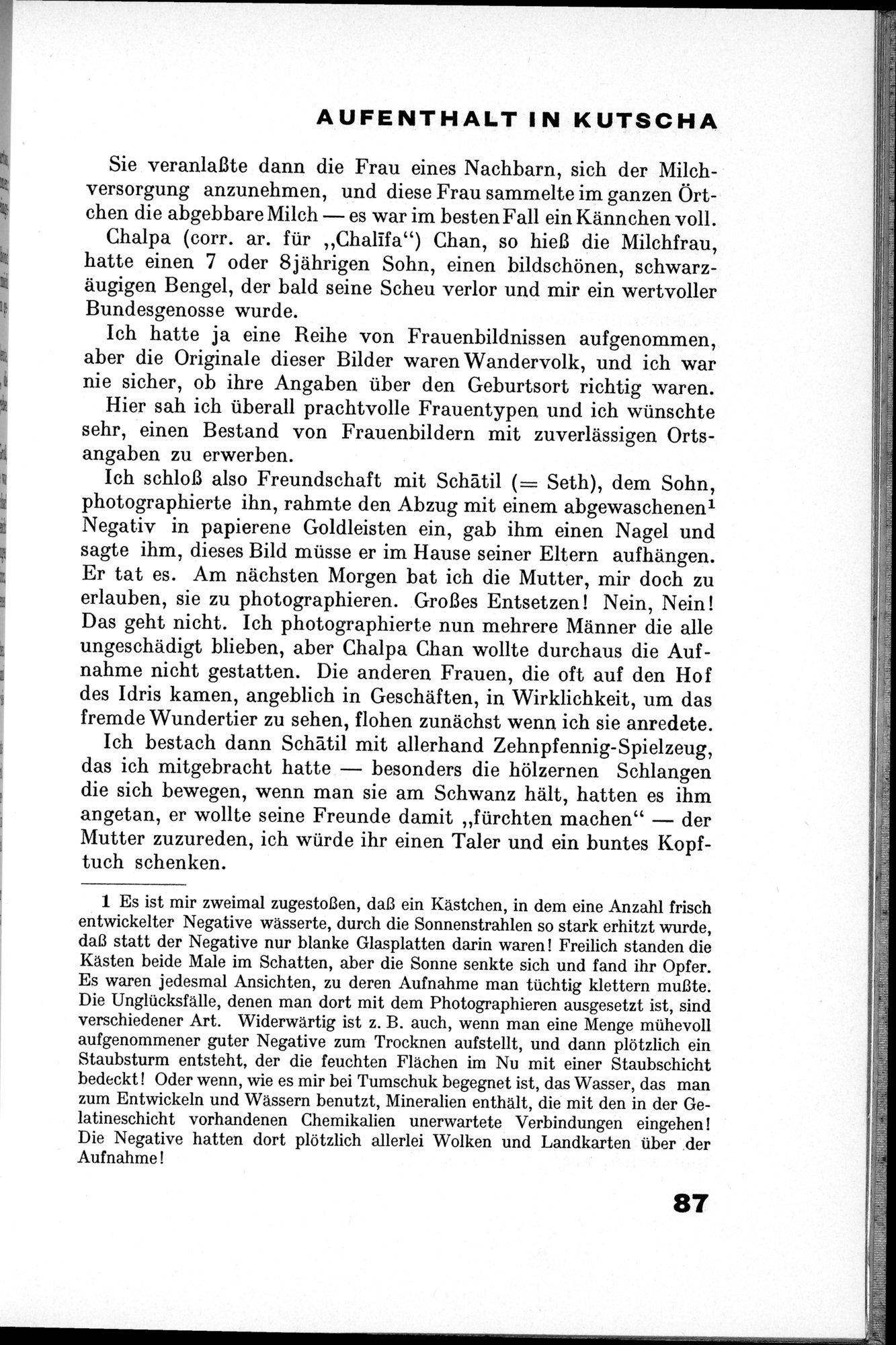 Von Land und Leuten in Ostturkistan : vol.1 / 121 ページ（白黒高解像度画像）