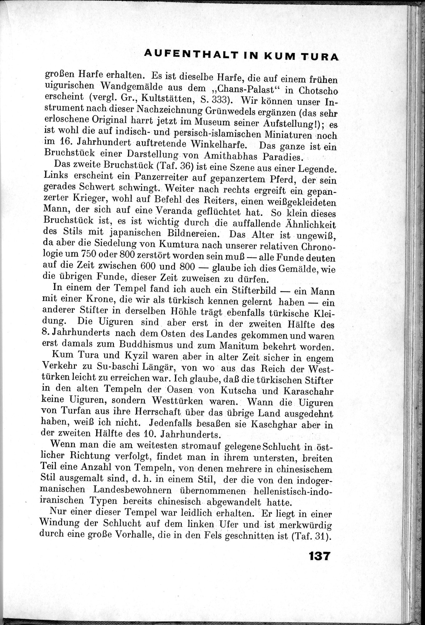 Von Land und Leuten in Ostturkistan : vol.1 / 185 ページ（白黒高解像度画像）