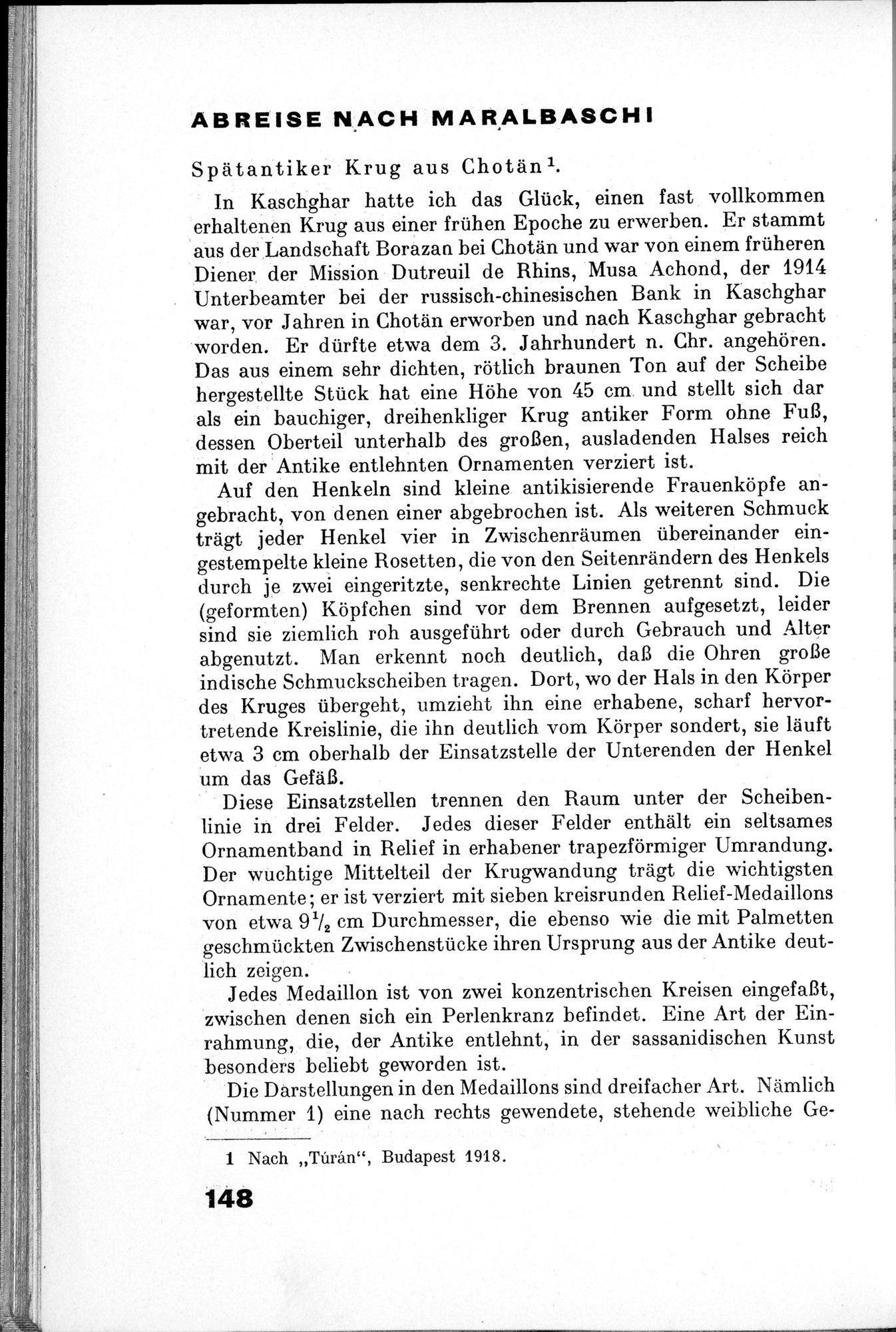 Von Land und Leuten in Ostturkistan : vol.1 / 198 ページ（白黒高解像度画像）