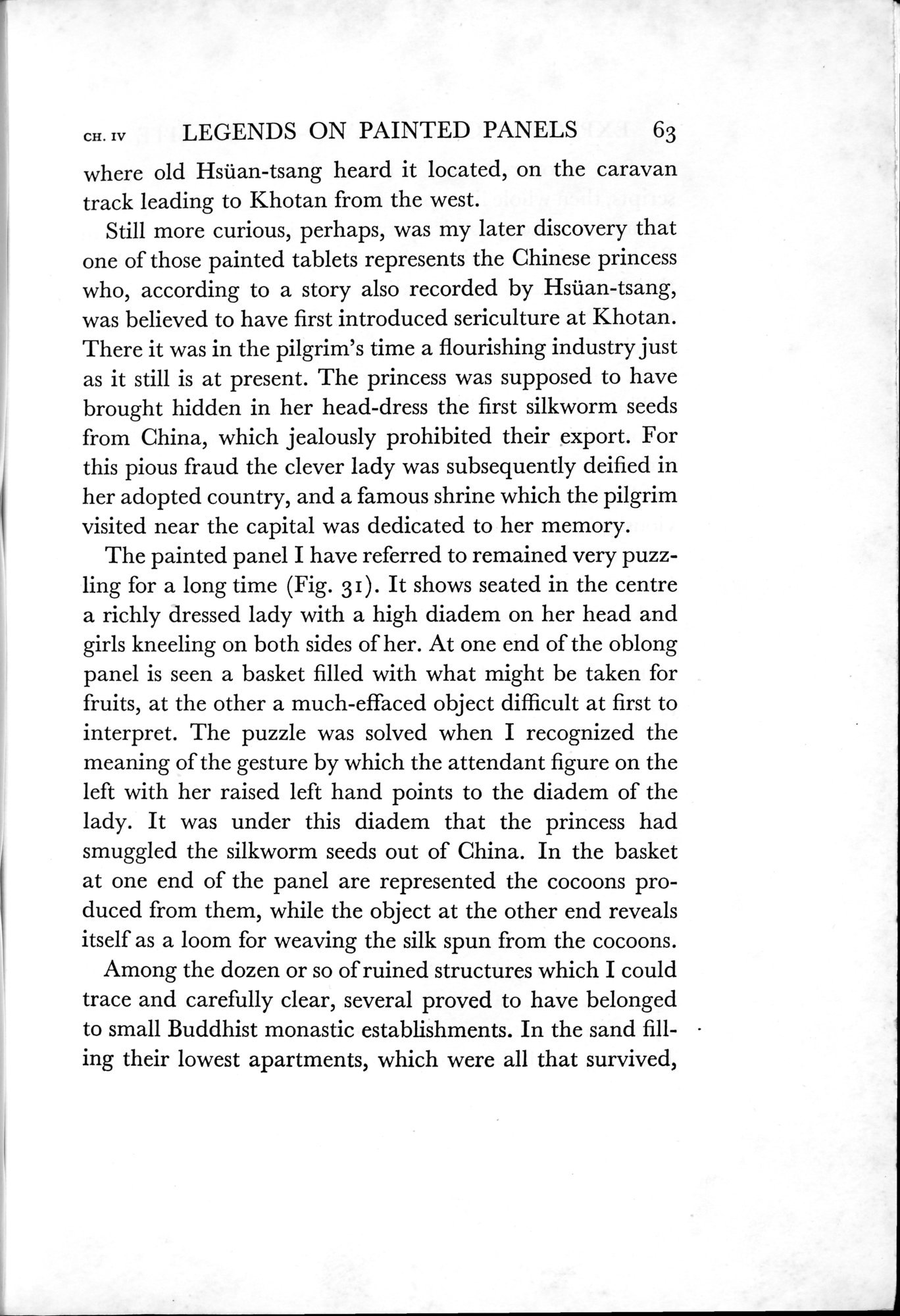 On Ancient Central-Asian Tracks : vol.1 / Page 129 (Grayscale High Resolution Image)