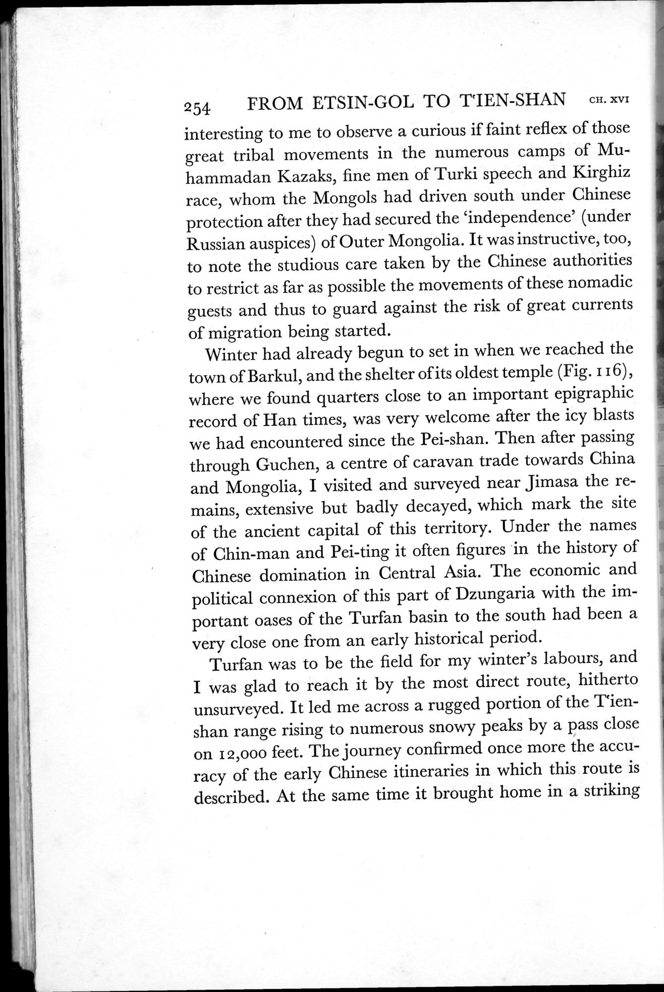 On Ancient Central-Asian Tracks : vol.1 / Page 444 (Grayscale High Resolution Image)