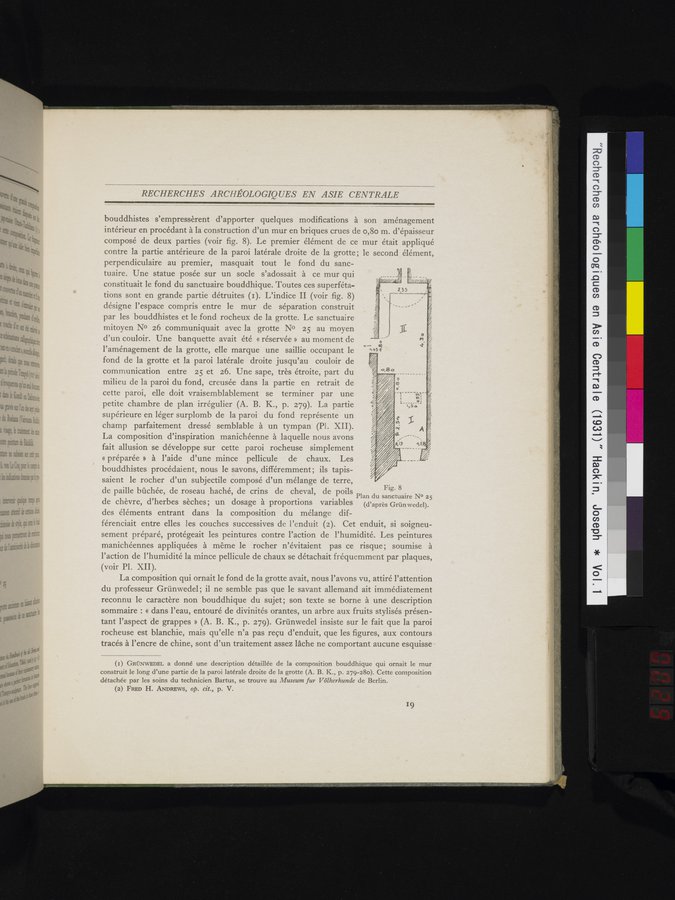 Recherches Archéologiques en Asie Centrale (1931) : vol.1 / 29 ページ（カラー画像）