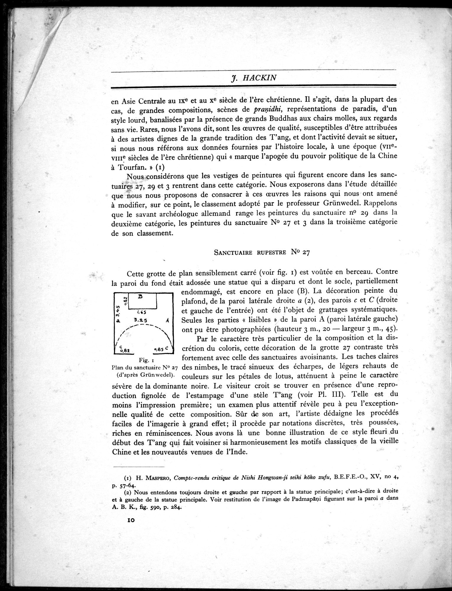 Recherches Archéologiques en Asie Centrale (1931) : vol.1 / 20 ページ（白黒高解像度画像）