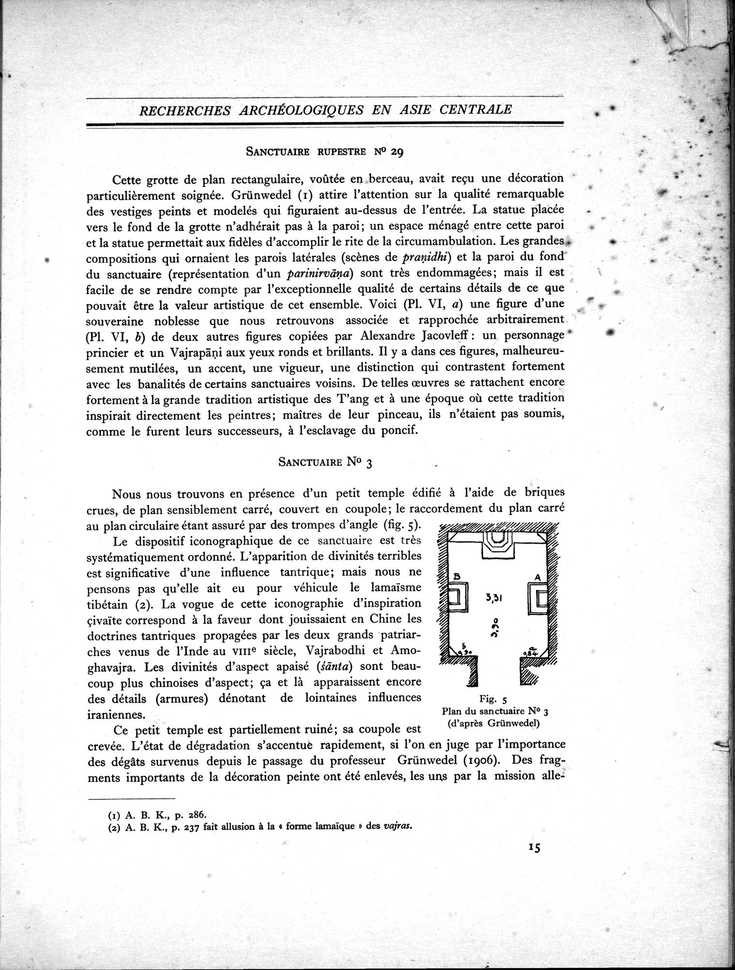 Recherches Archéologiques en Asie Centrale (1931) : vol.1 / 25 ページ（白黒高解像度画像）