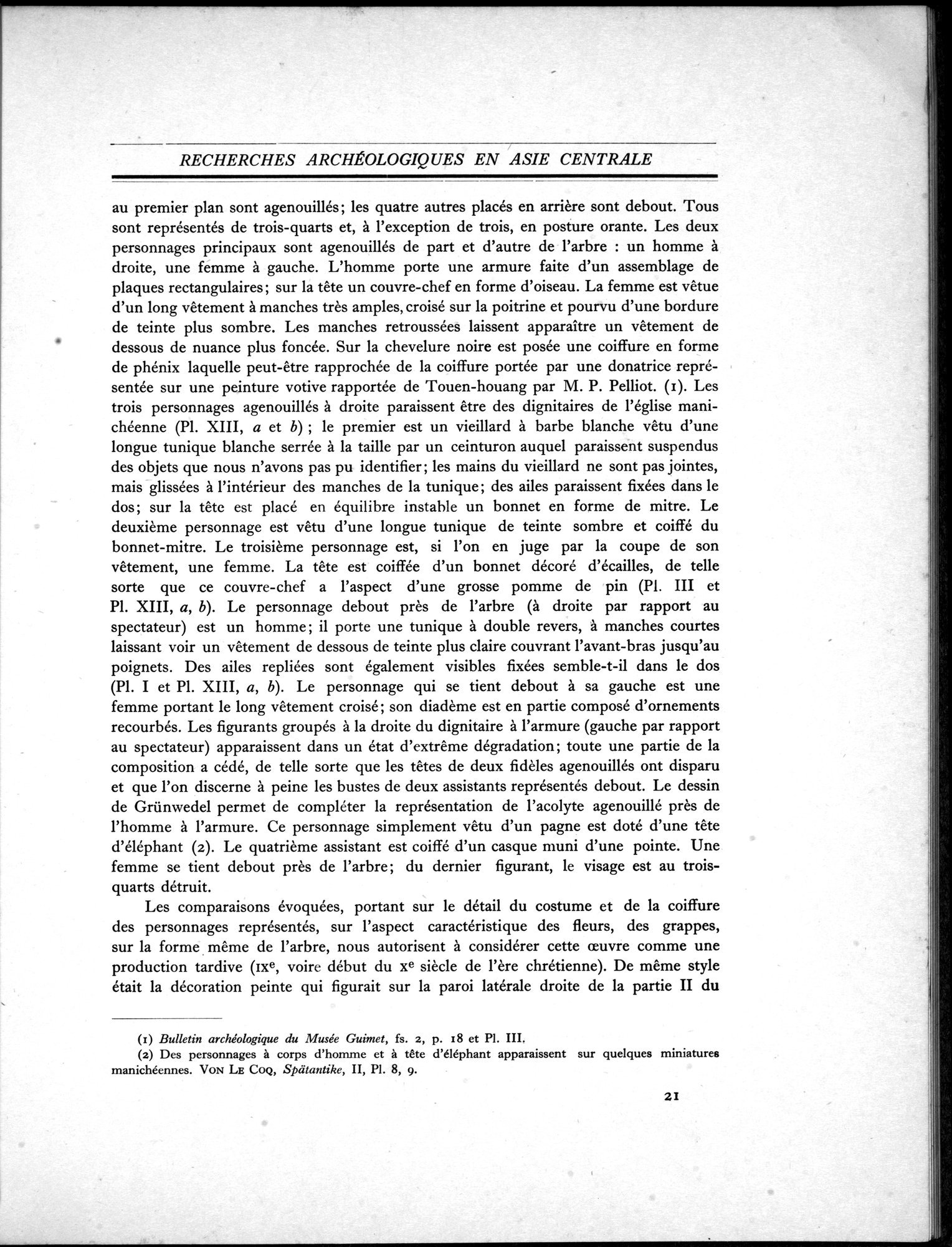 Recherches Archéologiques en Asie Centrale (1931) : vol.1 / 31 ページ（白黒高解像度画像）