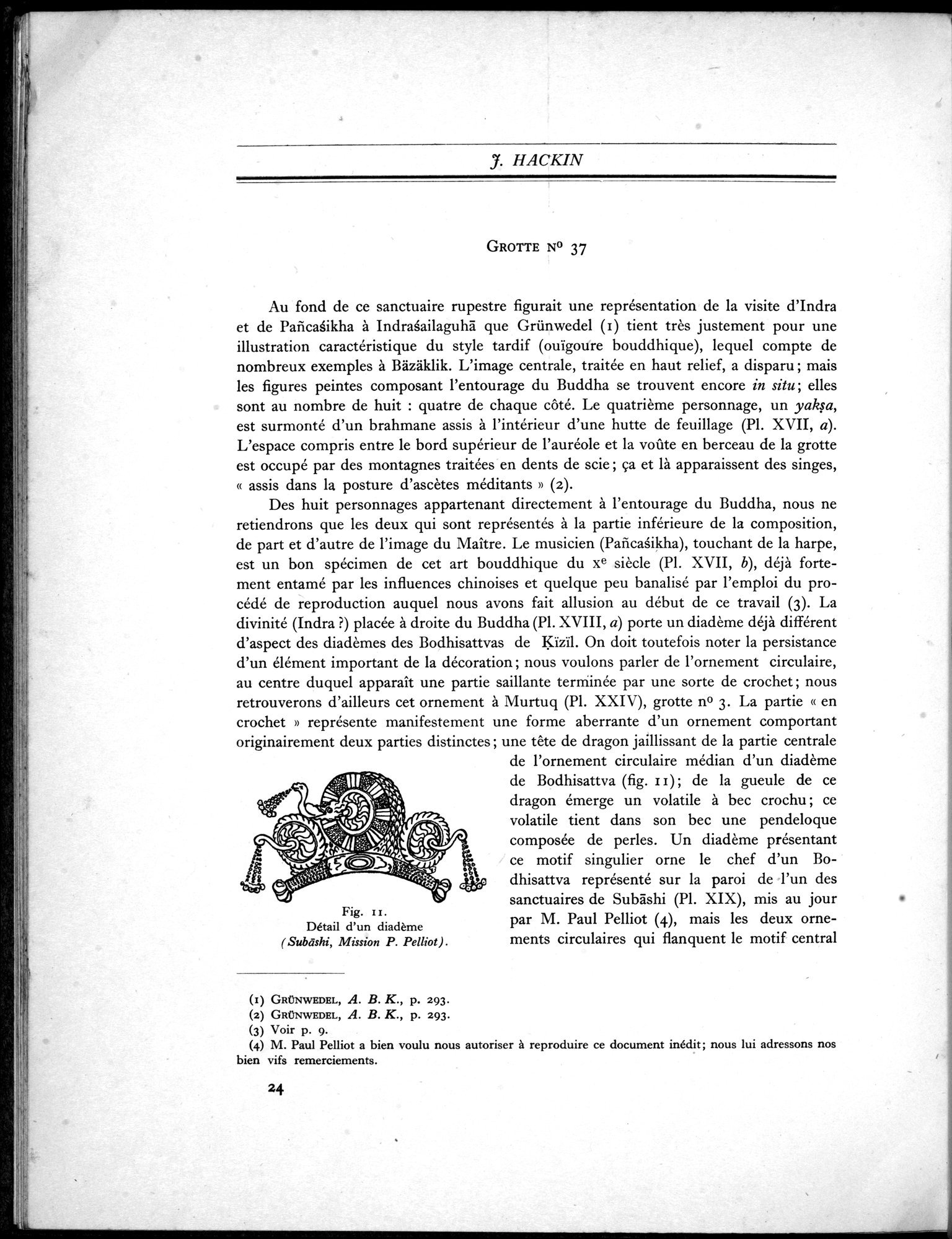 Recherches Archéologiques en Asie Centrale (1931) : vol.1 / 34 ページ（白黒高解像度画像）