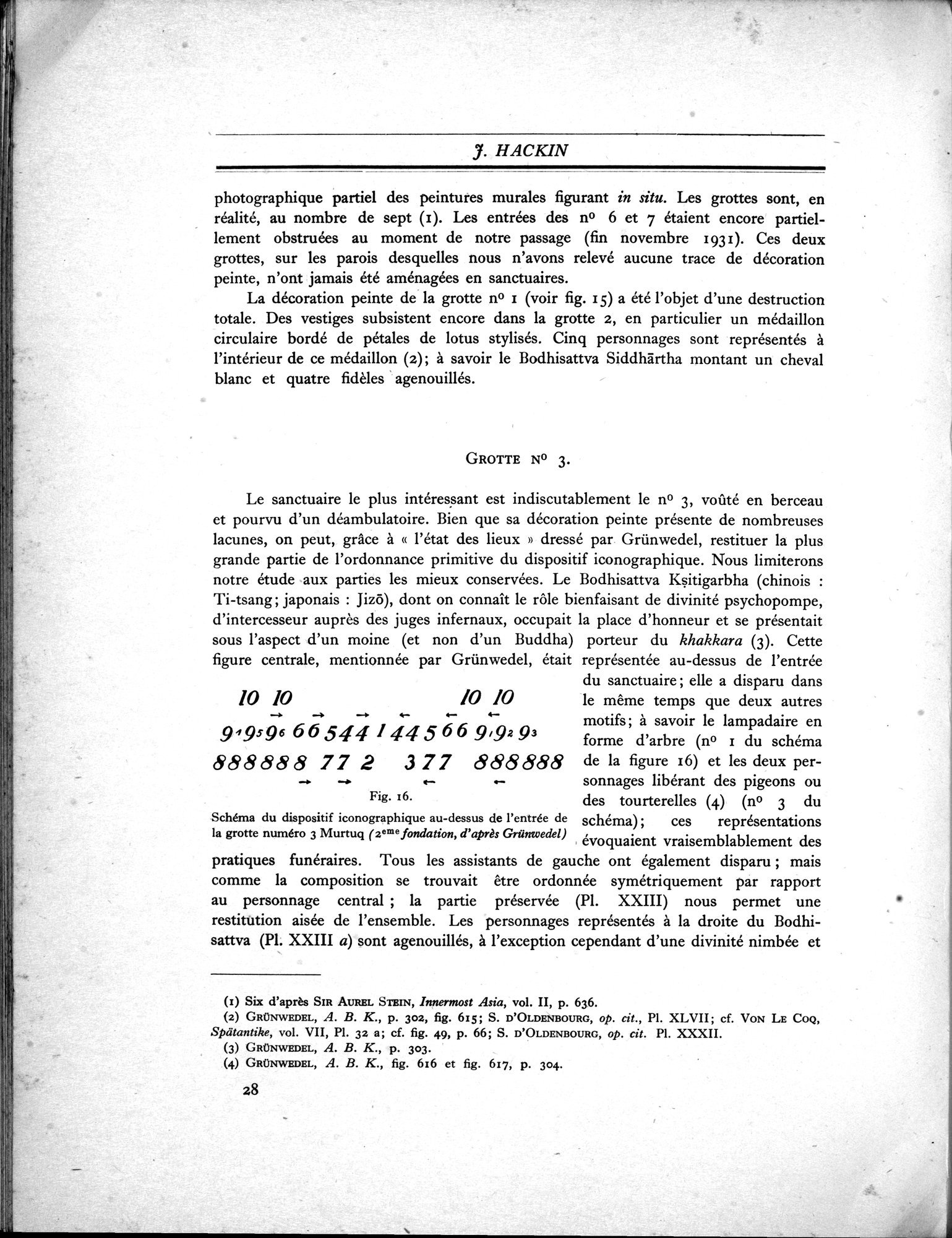 Recherches Archéologiques en Asie Centrale (1931) : vol.1 / 38 ページ（白黒高解像度画像）