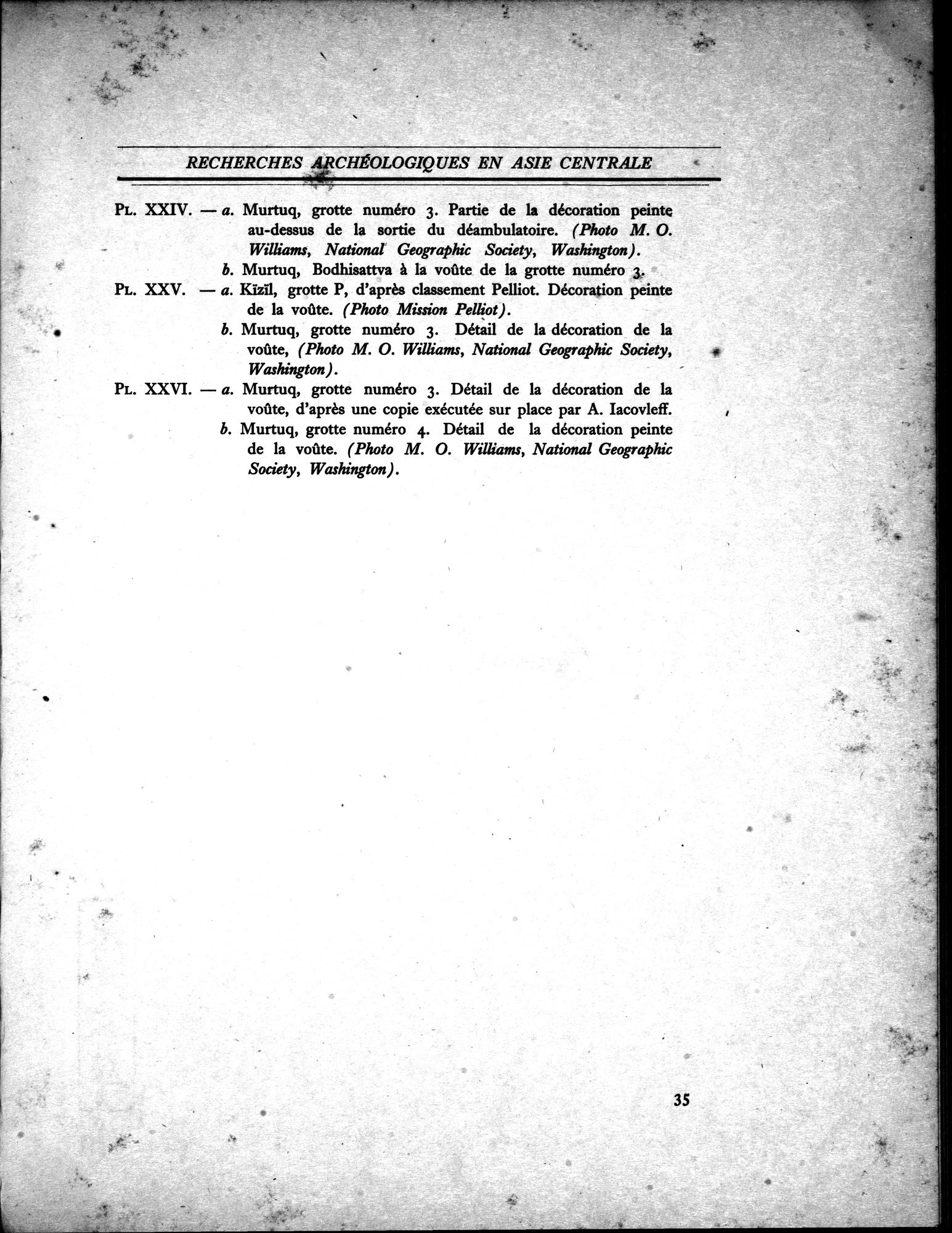 Recherches Archéologiques en Asie Centrale (1931) : vol.1 / 45 ページ（白黒高解像度画像）