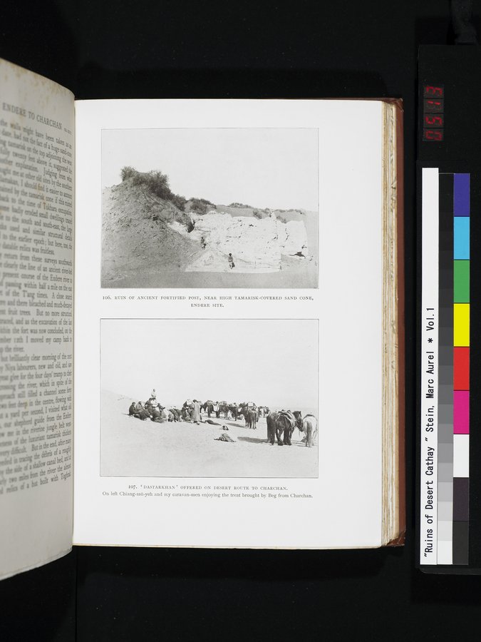 Ruins of Desert Cathay : vol.1 / 513 ページ（カラー画像）