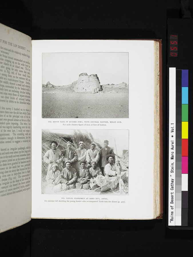 Ruins of Desert Cathay : vol.1 / 551 ページ（カラー画像）