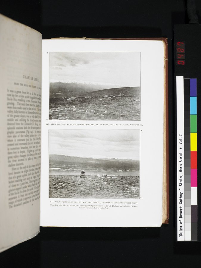 Ruins of Desert Cathay : vol.2 / 487 ページ（カラー画像）