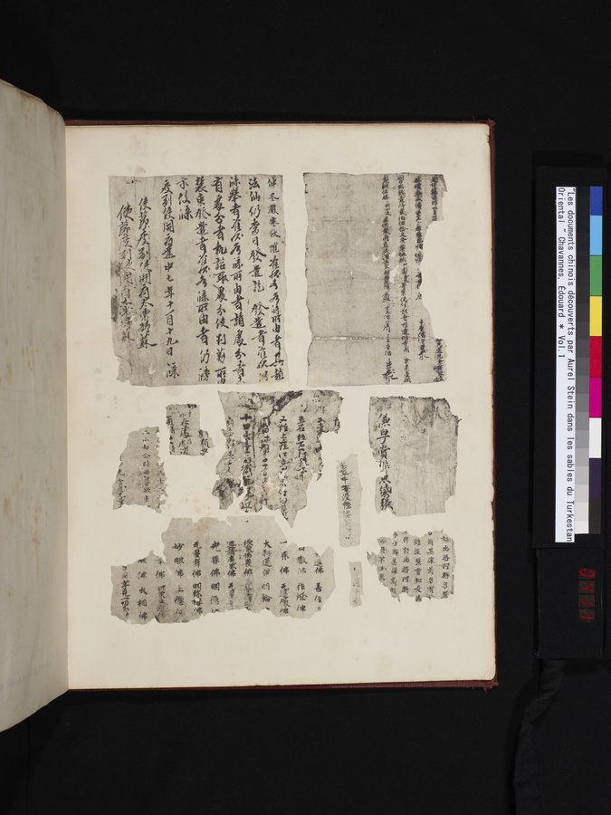 Les documents chinois découverts par Aurel Stein dans les sables du Turkestan Oriental : vol.1 / Page 411 (Color Image)