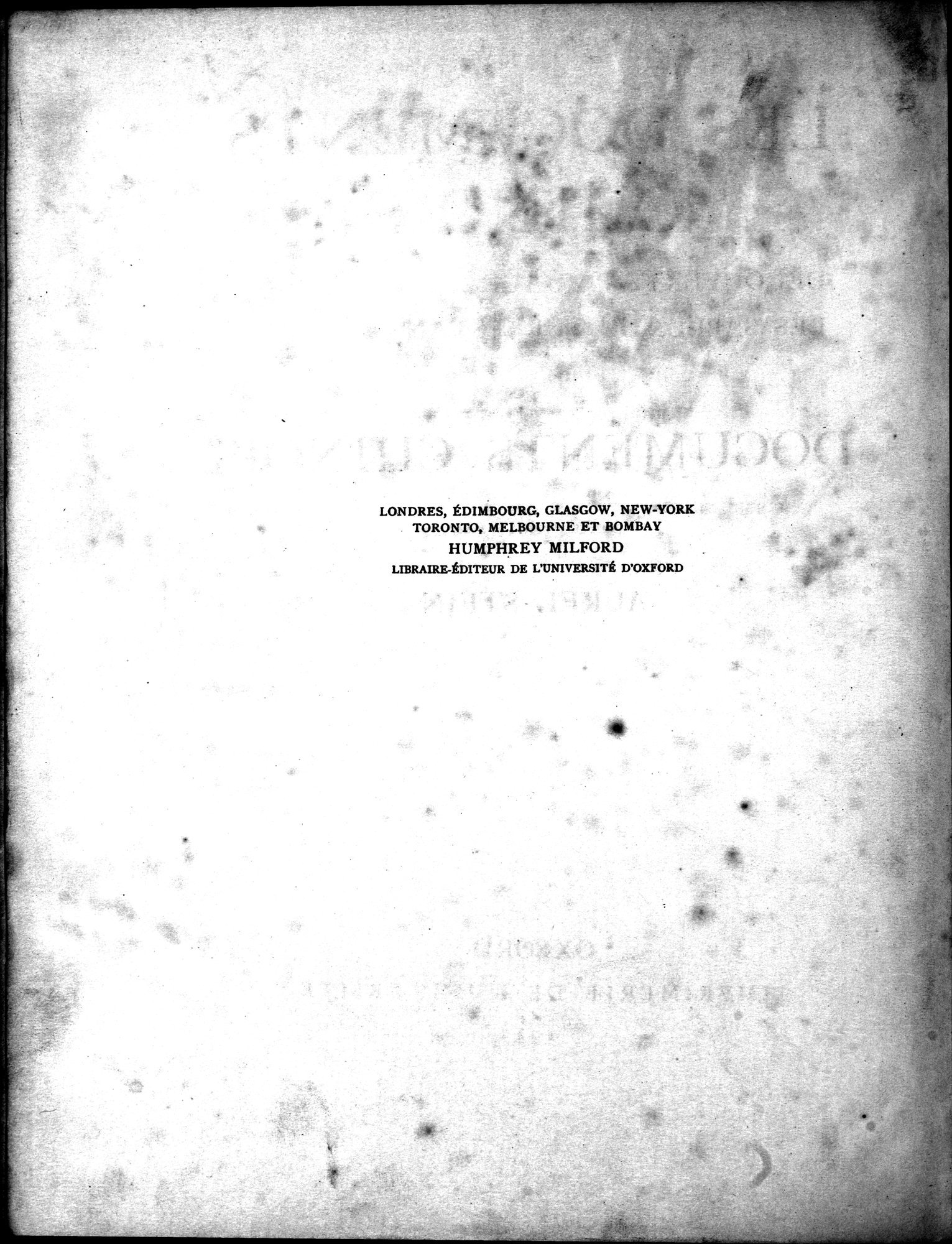 Les documents chinois découverts par Aurel Stein dans les sables du Turkestan Oriental : vol.1 / 8 ページ（白黒高解像度画像）