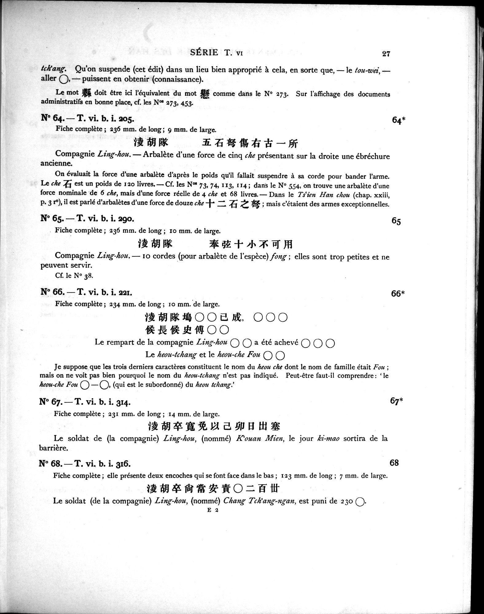 Les documents chinois découverts par Aurel Stein dans les sables du Turkestan Oriental : vol.1 / 61 ページ（白黒高解像度画像）