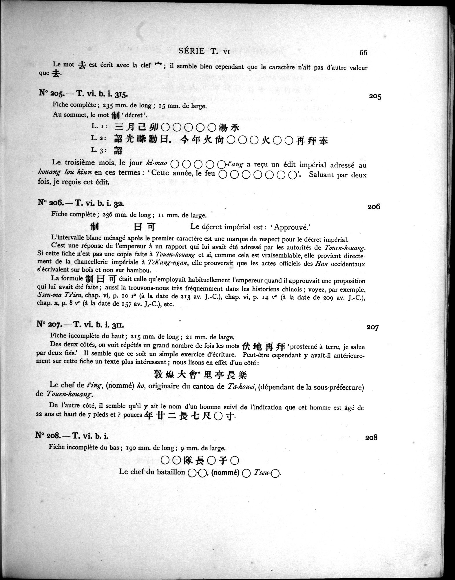 Les documents chinois découverts par Aurel Stein dans les sables du Turkestan Oriental : vol.1 / 89 ページ（白黒高解像度画像）