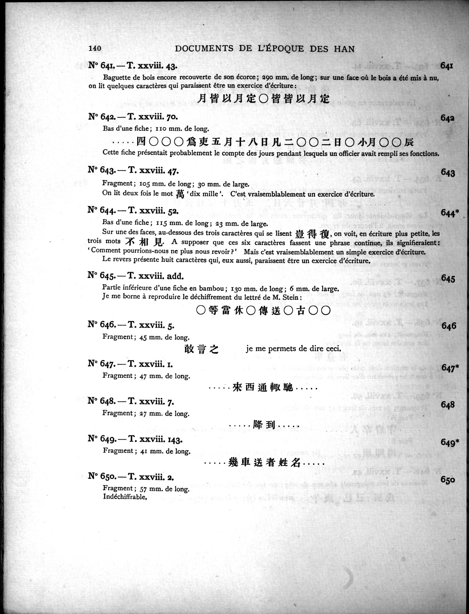 Les documents chinois découverts par Aurel Stein dans les sables du Turkestan Oriental : vol.1 / 174 ページ（白黒高解像度画像）