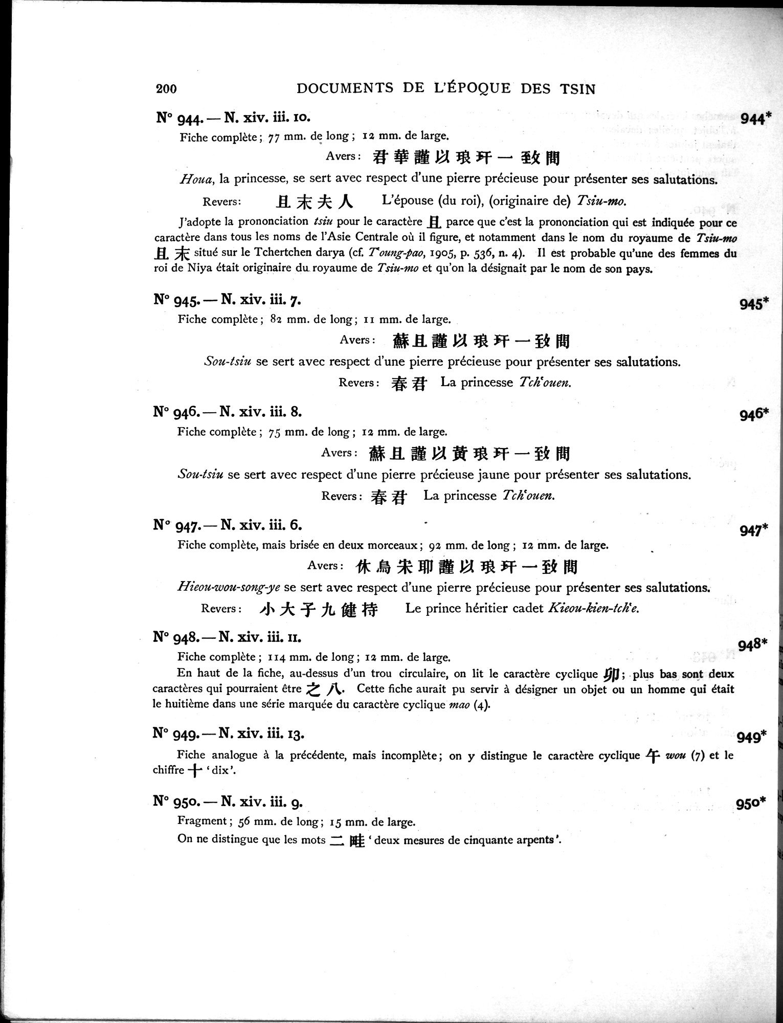 Les documents chinois découverts par Aurel Stein dans les sables du Turkestan Oriental : vol.1 / Page 234 (Grayscale High Resolution Image)