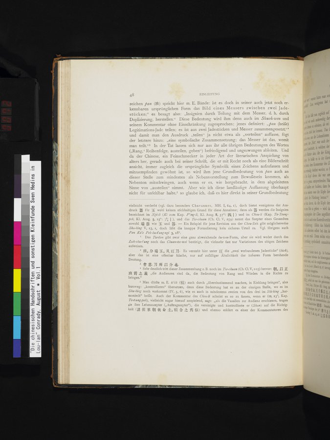 Die Chinesischen Handschriften- und sonstigen Kleinfunde Sven Hedins in Lou-lan : vol.1 / 72 ページ（カラー画像）