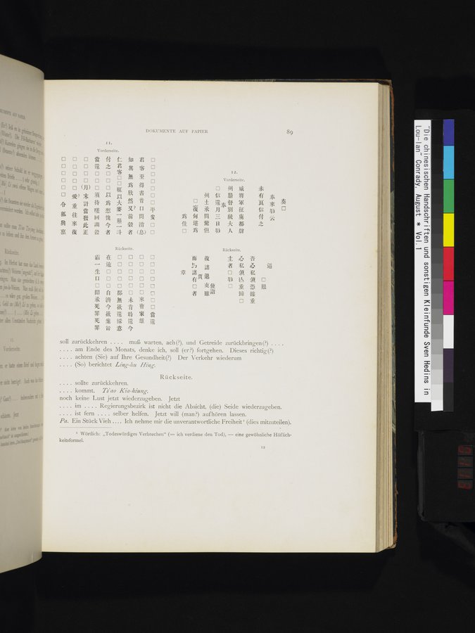 Die Chinesischen Handschriften- und sonstigen Kleinfunde Sven Hedins in Lou-lan : vol.1 / Page 113 (Color Image)