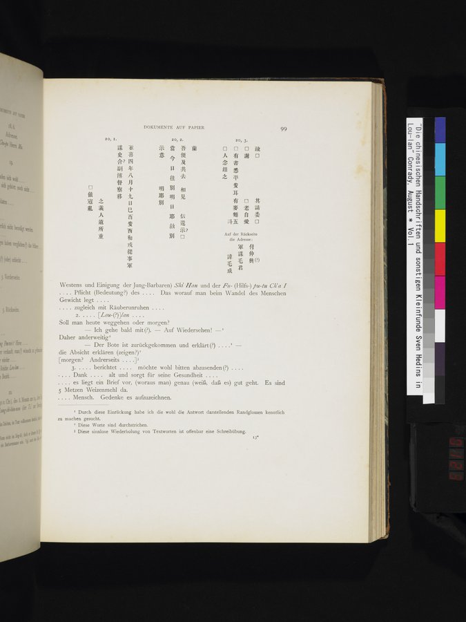 Die Chinesischen Handschriften- und sonstigen Kleinfunde Sven Hedins in Lou-lan : vol.1 / Page 123 (Color Image)