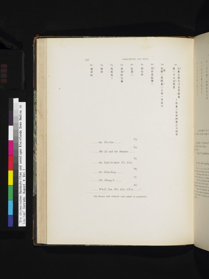 Die Chinesischen Handschriften- und sonstigen Kleinfunde Sven Hedins in Lou-lan : vol.1 / 156 ページ（カラー画像）