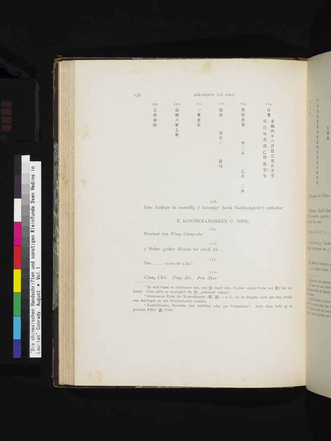 Die Chinesischen Handschriften- und sonstigen Kleinfunde Sven Hedins in Lou-lan : vol.1 / 162 ページ（カラー画像）
