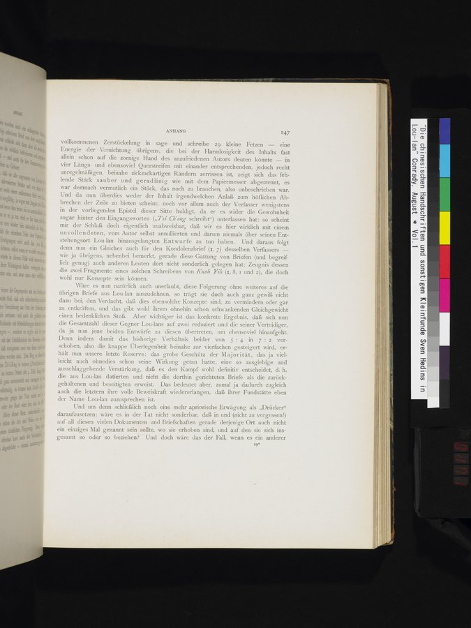 Die Chinesischen Handschriften- und sonstigen Kleinfunde Sven Hedins in Lou-lan : vol.1 / Page 171 (Color Image)