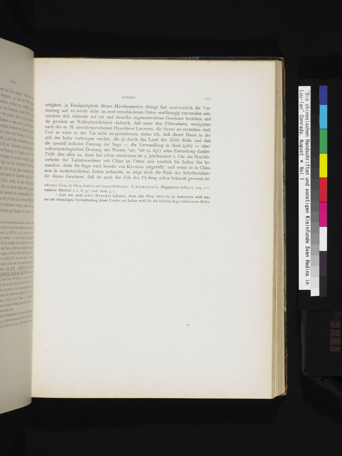 Die Chinesischen Handschriften- und sonstigen Kleinfunde Sven Hedins in Lou-lan : vol.1 / 185 ページ（カラー画像）