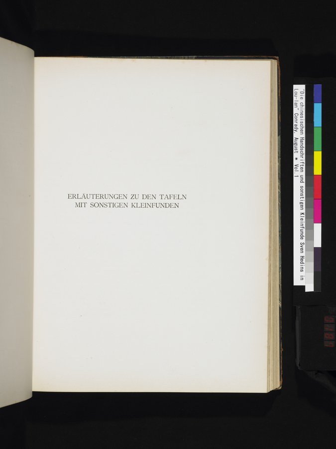 Die Chinesischen Handschriften- und sonstigen Kleinfunde Sven Hedins in Lou-lan : vol.1 / 187 ページ（カラー画像）