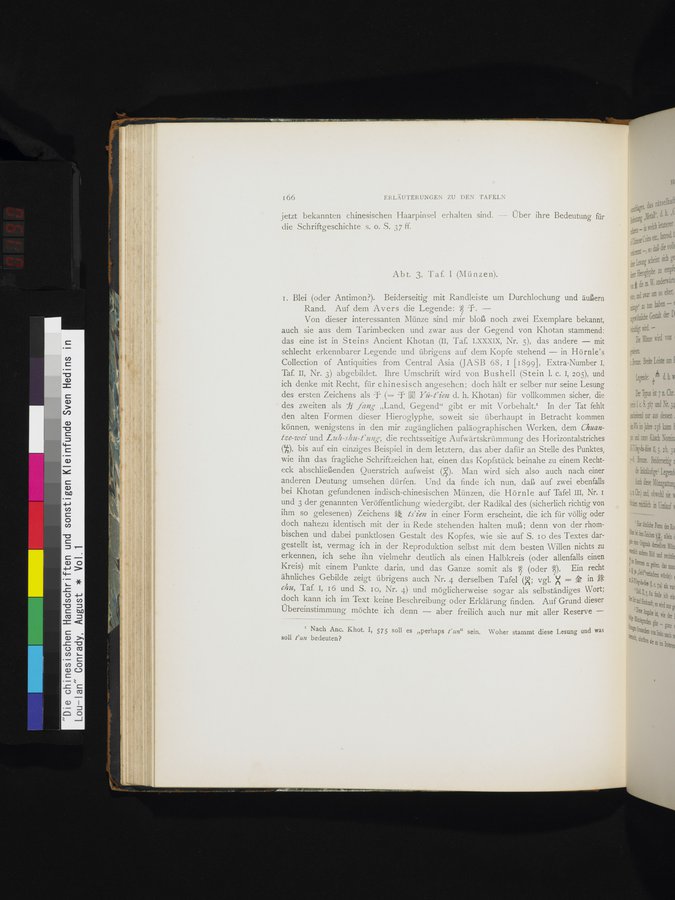 Die Chinesischen Handschriften- und sonstigen Kleinfunde Sven Hedins in Lou-lan : vol.1 / Page 190 (Color Image)