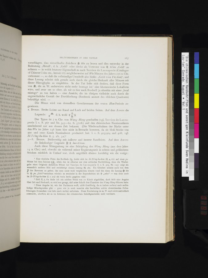 Die Chinesischen Handschriften- und sonstigen Kleinfunde Sven Hedins in Lou-lan : vol.1 / 191 ページ（カラー画像）