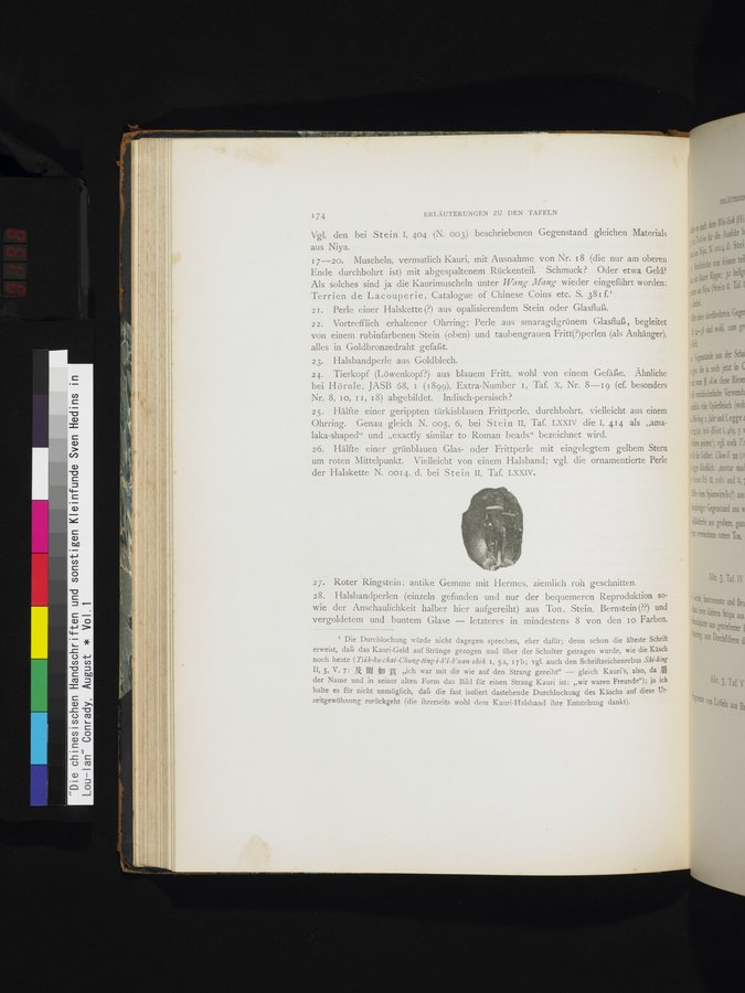 Die Chinesischen Handschriften- und sonstigen Kleinfunde Sven Hedins in Lou-lan : vol.1 / 198 ページ（カラー画像）