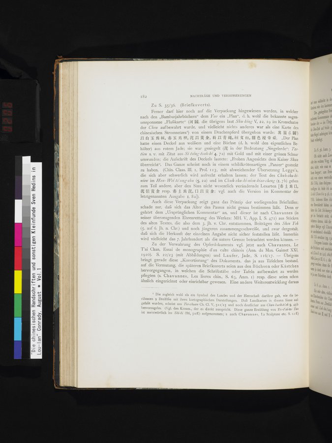 Die Chinesischen Handschriften- und sonstigen Kleinfunde Sven Hedins in Lou-lan : vol.1 / Page 206 (Color Image)