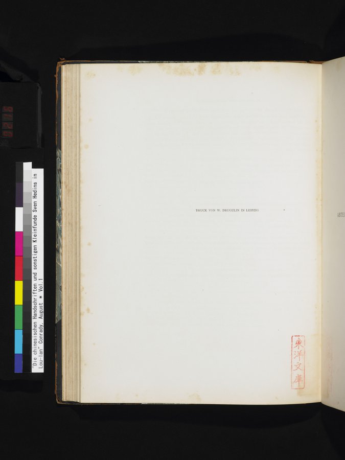 Die Chinesischen Handschriften- und sonstigen Kleinfunde Sven Hedins in Lou-lan : vol.1 / Page 216 (Color Image)