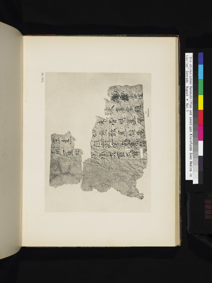 Die Chinesischen Handschriften- und sonstigen Kleinfunde Sven Hedins in Lou-lan : vol.1 / 241 ページ（カラー画像）