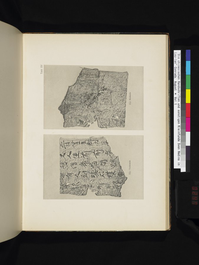 Die Chinesischen Handschriften- und sonstigen Kleinfunde Sven Hedins in Lou-lan : vol.1 / 247 ページ（カラー画像）