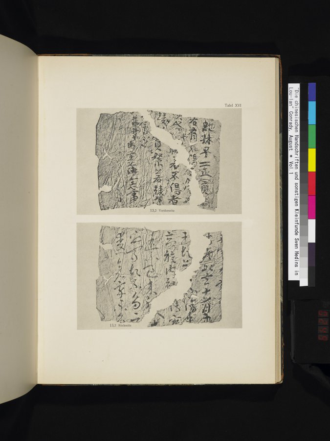 Die Chinesischen Handschriften- und sonstigen Kleinfunde Sven Hedins in Lou-lan : vol.1 / Page 249 (Color Image)