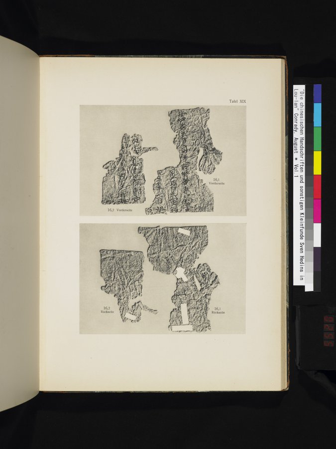 Die Chinesischen Handschriften- und sonstigen Kleinfunde Sven Hedins in Lou-lan : vol.1 / Page 255 (Color Image)