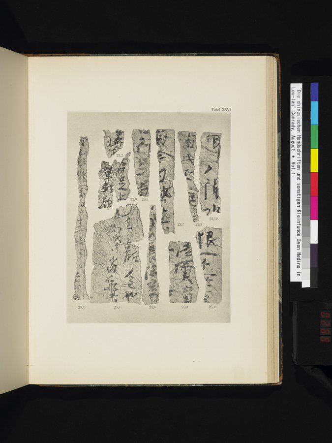 Die Chinesischen Handschriften- und sonstigen Kleinfunde Sven Hedins in Lou-lan : vol.1 / 269 ページ（カラー画像）