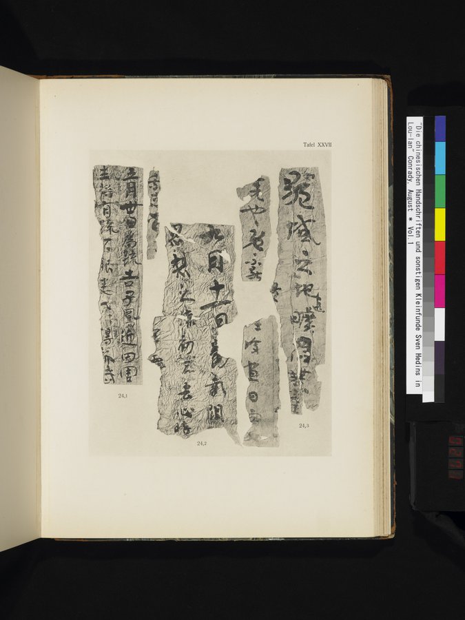 Die Chinesischen Handschriften- und sonstigen Kleinfunde Sven Hedins in Lou-lan : vol.1 / Page 271 (Color Image)
