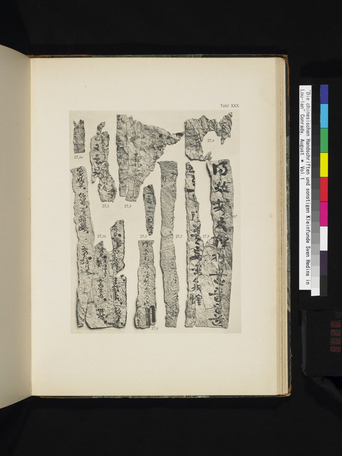 Die Chinesischen Handschriften- und sonstigen Kleinfunde Sven Hedins in Lou-lan : vol.1 / Page 279 (Color Image)