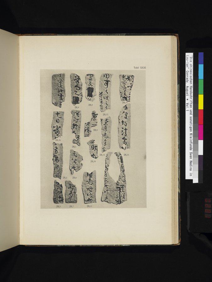 Die Chinesischen Handschriften- und sonstigen Kleinfunde Sven Hedins in Lou-lan : vol.1 / Page 281 (Color Image)