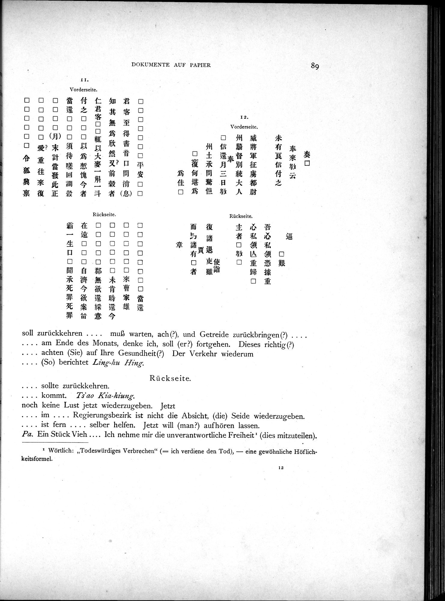 Die Chinesischen Handschriften- und sonstigen Kleinfunde Sven Hedins in Lou-lan : vol.1 / 113 ページ（白黒高解像度画像）