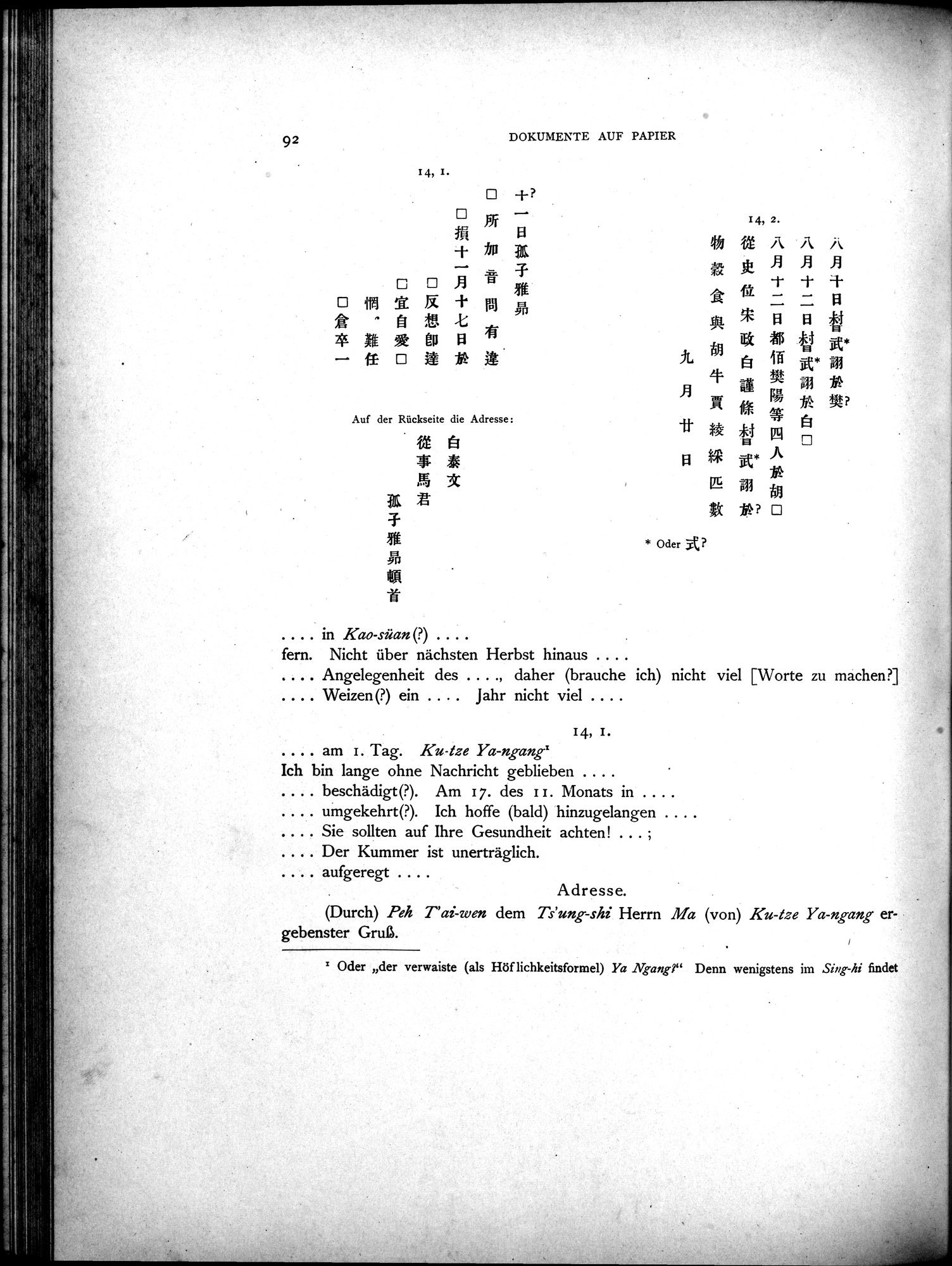 Die Chinesischen Handschriften- und sonstigen Kleinfunde Sven Hedins in Lou-lan : vol.1 / 116 ページ（白黒高解像度画像）