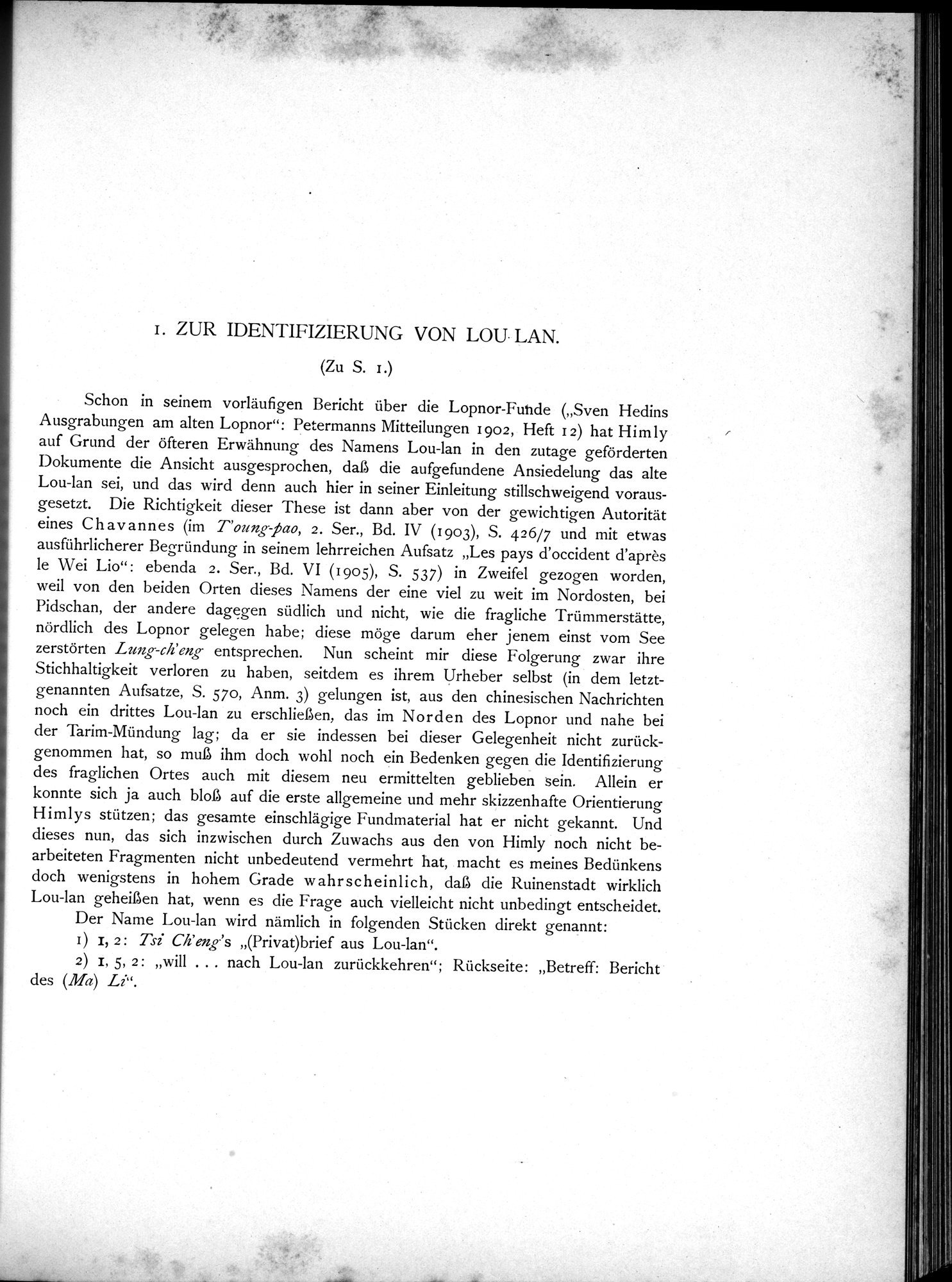 Die Chinesischen Handschriften- und sonstigen Kleinfunde Sven Hedins in Lou-lan : vol.1 / Page 167 (Grayscale High Resolution Image)