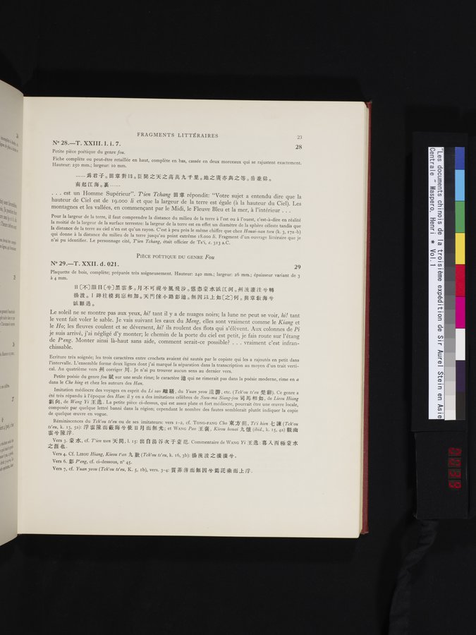 Les documents chinois de la troisième expédition de Sir Aurel Stein en Asie Centrale : vol.1 / Page 39 (Color Image)
