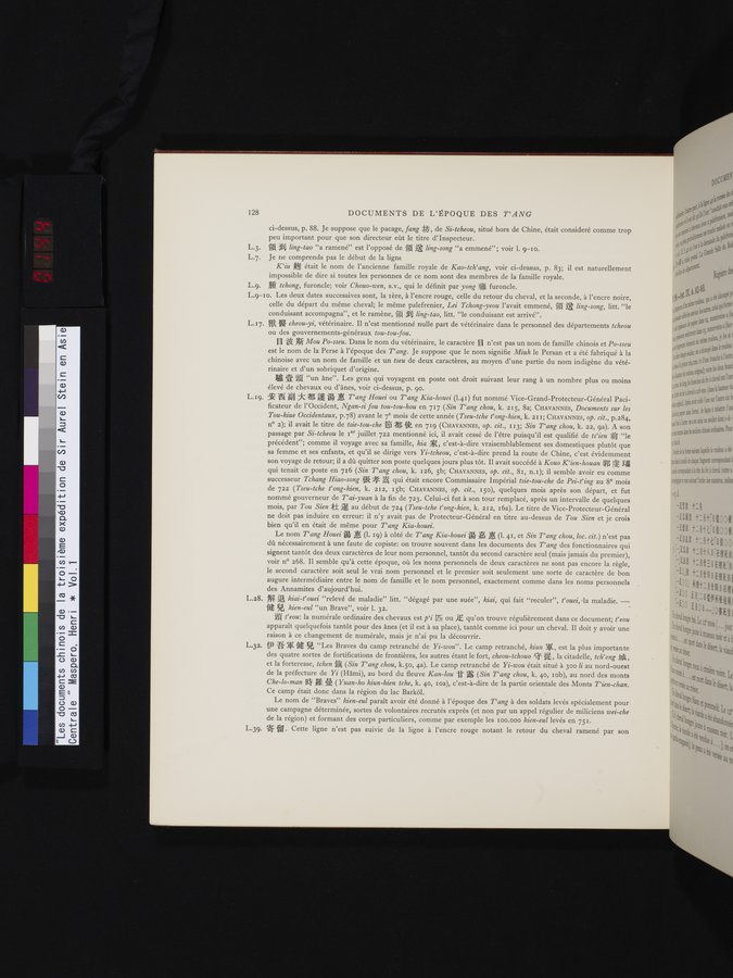 Les documents chinois de la troisième expédition de Sir Aurel Stein en Asie Centrale : vol.1 / Page 144 (Color Image)