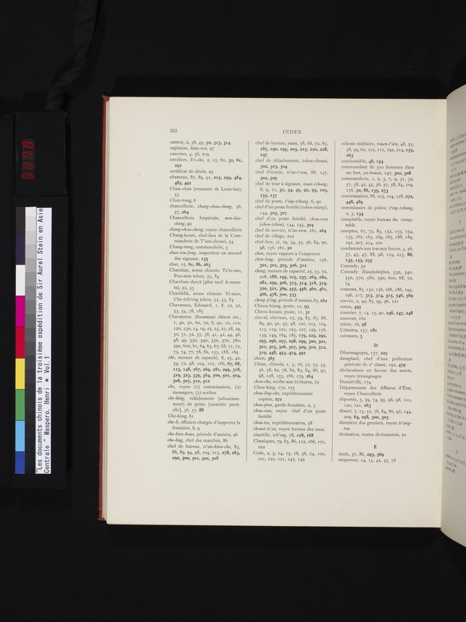 Les documents chinois de la troisième expédition de Sir Aurel Stein en Asie Centrale : vol.1 / Page 278 (Color Image)