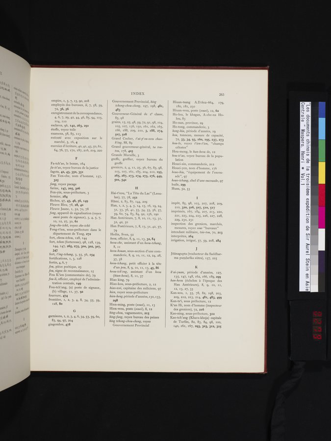 Les documents chinois de la troisième expédition de Sir Aurel Stein en Asie Centrale : vol.1 / 279 ページ（カラー画像）