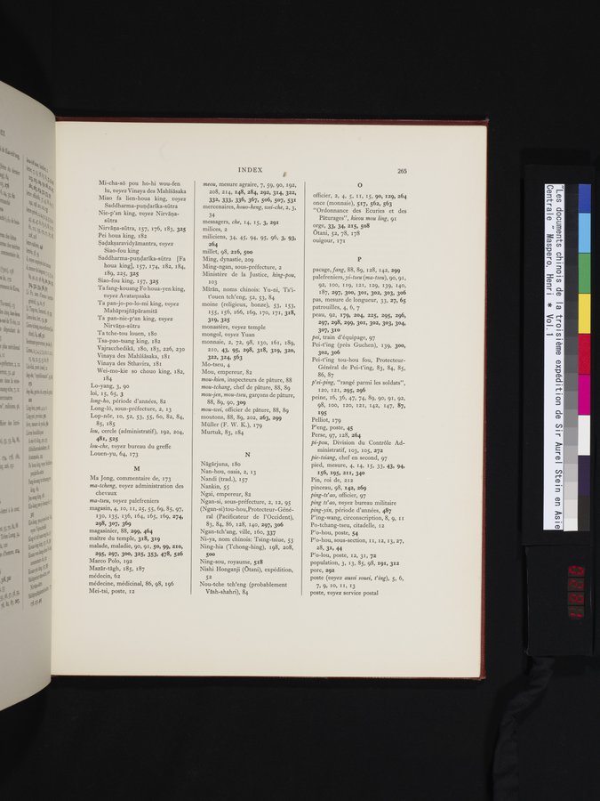 Les documents chinois de la troisième expédition de Sir Aurel Stein en Asie Centrale : vol.1 / 281 ページ（カラー画像）